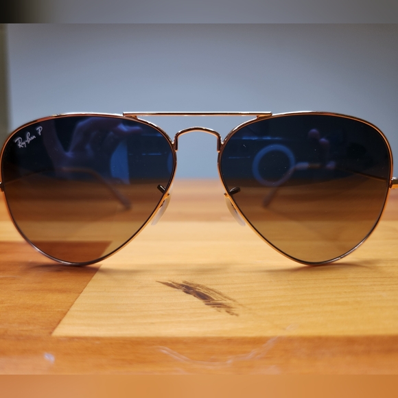 EUC Ray-Ban Polarized AVIATOR CLASSIC RB3025 - Picture 3 of 6